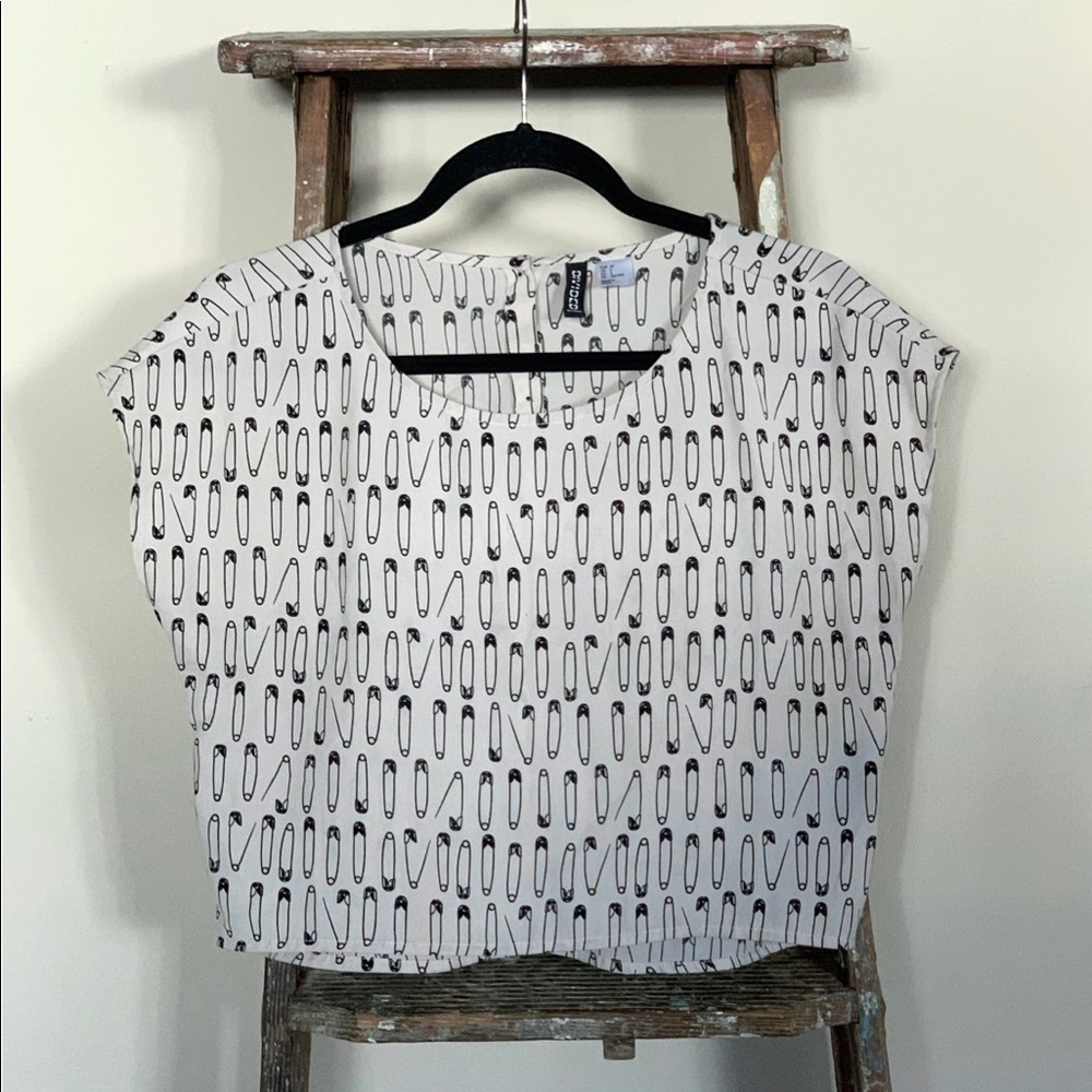 Divided Safety Pin Shirt